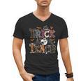 Fall Holiday Themed Thanksgiving Halloween Teacher Trick Or Men's V-Neck T-Shirt, trending gift