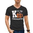 Fall Kindergarten Teacher K Is For Buffalo Plaid Pumpkin Men's V-Neck T-Shirt, trending gift Fall Kindergarten Teacher K Is For Buffalo Plaid Pumpkin Men's V-Neck T-Shirt, trending gift