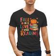 Fall In Love With Reading Autumn Thanksgiving Shirt Teacher Men's V-Neck T-Shirt, trending gift Fall In Love With Reading Autumn Thanksgiving Shirt Teacher Men's V-Neck T-Shirt, trending gift