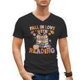 Fall In Love With Reading Halloween Stack Of Book Teacher Men's V-Neck T-Shirt, trending gift Fall In Love With Reading Halloween Stack Of Book Teacher Men's V-Neck T-Shirt, trending gift