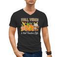 Fall Vibes And That Teacher Life Autumn Thanksgiving Men's V-Neck T-Shirt, trending gift Fall Vibes And That Teacher Life Autumn Thanksgiving Men's V-Neck T-Shirt, trending gift