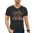 First Day Back To School Half Coffee Half Teacher Women Men's V-Neck T-Shirt, trending gift