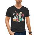 Floral Beakers Chemistry Lab Teacher Men's V-Neck T-Shirt, trending gift Floral Beakers Chemistry Lab Teacher Men's V-Neck T-Shirt, trending gift