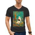 Groovy Ghost Reading Book Cat Halloween Ghost Teacher Men's V-Neck T-Shirt, Groovy Teacher Gifts, trending gift Groovy Ghost Reading Book Cat Halloween Ghost Teacher Men's V-Neck T-Shirt, Groovy Teacher Gifts, trending gift