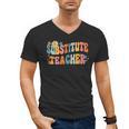 Groovy Substitute Teacher Retro Teacher Back To School Men's V-Neck T-Shirt, Groovy Teacher Gifts, trending gift Groovy Substitute Teacher Retro Teacher Back To School Men's V-Neck T-Shirt, Groovy Teacher Gifts, trending gift