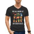 We All Grow At Different Rates Back To School Teacher Men's V-Neck T-Shirt, trending gift We All Grow At Different Rates Back To School Teacher Men's V-Neck T-Shirt, trending gift