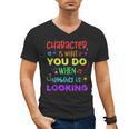 Growth Mindset Teacher Positive Message Inspirational Quote Men's V-Neck T-Shirt, trending gift