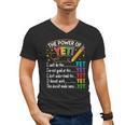 Growth Mindset Teacher Power Of Yet Inspirational Men's V-Neck T-Shirt, trending gift