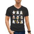 Halloween Ghost Playing Musical Instruments Music Teacher Men's V-Neck T-Shirt, trending gift