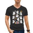 Halloween Math Teacher Ghost Math Teacher Spooky Halloween Men's V-Neck T-Shirt, trending gift