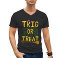 Halloween Math Teacher Trig Or Treat Student School College Men's V-Neck T-Shirt, trending gift
