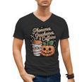 Halloween Teacher Phonemes Graphemes Caffeine Coffee Lover Men's V-Neck T-Shirt, trending gift Halloween Teacher Phonemes Graphemes Caffeine Coffee Lover Men's V-Neck T-Shirt, trending gift