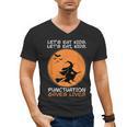 Halloween Teacher Witch Lets Eat Kids Punctuation Men's V-Neck T-Shirt, trending gift