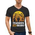 Halloween Teachers Science Math Teachers Love Brains Men's V-Neck T-Shirt, Science Teacher Gifts, trending gift Halloween Teachers Science Math Teachers Love Brains Men's V-Neck T-Shirt, Science Teacher Gifts, trending gift
