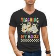 Halloween Teaching My Boos Cute Ghost Teacher Life Costume Men's V-Neck T-Shirt, trending gift Halloween Teaching My Boos Cute Ghost Teacher Life Costume Men's V-Neck T-Shirt, trending gift