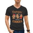 Hangin With My Cookies Gingerbread Women Christmas Teacher Men's V-Neck T-Shirt, trending gift