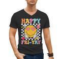 Happy Fri-Yay Groovy Teacher Friday Weekend Fri Yay Men's V-Neck T-Shirt, Groovy Teacher Gifts, trending gift