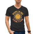 Happy To See Your Face Retro Happy Teacher Back To School Men's V-Neck T-Shirt, trending gift Happy To See Your Face Retro Happy Teacher Back To School Men's V-Neck T-Shirt, trending gift