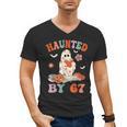 Haunted By 67 Boo Ghost Teacher 6 7 Halloween Costume Men's V-Neck T-Shirt, trending gift Haunted By 67 Boo Ghost Teacher 6 7 Halloween Costume Men's V-Neck T-Shirt, trending gift