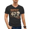 Haunted By 67 Halloween 67 Meme Six Seven Teacher Men's V-Neck T-Shirt, trending gift Haunted By 67 Halloween 67 Meme Six Seven Teacher Men's V-Neck T-Shirt, trending gift
