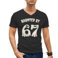 Haunted By 67 Teacher Halloween 6 7 Shirt Men's V-Neck T-Shirt, trending gift