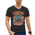 Helping Little Minds Grow Teacher First Day Back To School Men's V-Neck T-Shirt, trending gift Helping Little Minds Grow Teacher First Day Back To School Men's V-Neck T-Shirt, trending gift