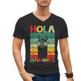 Hola Estudiantes Spanish Teacher Back To School 2025 Men's V-Neck T-Shirt, trending gift Hola Estudiantes Spanish Teacher Back To School 2025 Men's V-Neck T-Shirt, trending gift