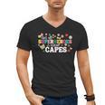 Hot All Superheroes Wear Capes Cute Teacher End Of School Men's V-Neck T-Shirt, trending gift