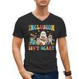 Inclusion Isn't Scary SLP Halloween Sped Teacher Therapy Men's V-Neck T-Shirt, trending gift Inclusion Isn't Scary SLP Halloween Sped Teacher Therapy Men's V-Neck T-Shirt, trending gift