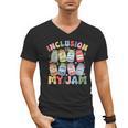 Inclusion Is My Jam SPED Teacher Special Education Life Men's V-Neck T-Shirt, trending gift