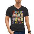 Inclusion Is My Jam SPED Teacher Special Education Teacher Men's V-Neck T-Shirt, trending gift Inclusion Is My Jam SPED Teacher Special Education Teacher Men's V-Neck T-Shirt, trending gift