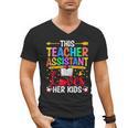 Instructional Assistant Loves Her Kids Teacher Assistant Men's V-Neck T-Shirt, trending gift