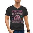 Instructional Assistant Because Teacher Need Hero Learning Men's V-Neck T-Shirt, trending gift Instructional Assistant Because Teacher Need Hero Learning Men's V-Neck T-Shirt, trending gift