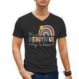It's A Beautiful Day To Learn Cute Rainbow Boho Teacher Men's V-Neck T-Shirt, trending gift It's A Beautiful Day To Learn Cute Rainbow Boho Teacher Men's V-Neck T-Shirt, trending gift