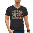 Its A Good Day To Run And Play PE Teacher Physical Education Men's V-Neck T-Shirt, Pe Teacher Gifts, trending gift