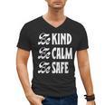 Be Kind Be Calm Be Safe Awareness For Teachers For Men Women Kids Men's V-Neck T-Shirt, trending gift Be Kind Be Calm Be Safe Awareness For Teachers For Men Women Kids Men's V-Neck T-Shirt, trending gift