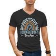 Kindergarten Teacher Leopard Boho Rainbow Back To School Men's V-Neck T-Shirt, trending gift Kindergarten Teacher Leopard Boho Rainbow Back To School Men's V-Neck T-Shirt, trending gift