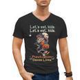 Let's Eat Kids Grammar Werewolf Halloween Teacher Men's V-Neck T-Shirt, trending gift