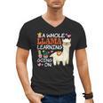 Llama Learning T Shirt Teachers Students Alpaca Lovers Men's V-Neck T-Shirt, trending gift Llama Learning T Shirt Teachers Students Alpaca Lovers Men's V-Neck T-Shirt, trending gift