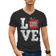 LOVE Kindergarten Teacher Student School Apple Men's V-Neck T-Shirt, trending gift
