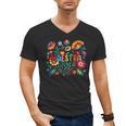 Maestra Flowers Spanish Teacher Cinco De Mayo Men's V-Neck T-Shirt, trending gift