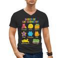 Math Cat Geometry Back To School Mathematics Teacher Men's V-Neck T-Shirt, trending gift