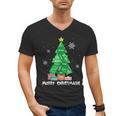 Math Teacher Polygon Christmas Tree Geometry Merry Christmas Men's V-Neck T-Shirt, trending gift
