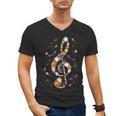 Music Note Symbol Halloween For Music Teacher Musicians Men's V-Neck T-Shirt, trending gift