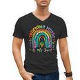 Musical Teacher Teaching Music Is My Jam Rainbow Tie Dye Men's V-Neck T-Shirt, trending gift