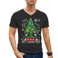 Oh Chemistree Scientist Chemical Christmas Xmas Teacher Men's V-Neck T-Shirt, trending gift