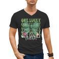 One Lucky Teacher Coquette Bow St Patricks Day Teacher Men's V-Neck T-Shirt, trending gift One Lucky Teacher Coquette Bow St Patricks Day Teacher Men's V-Neck T-Shirt, trending gift