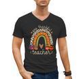One Thankful Teacher Thanksgiving Turkey Rainbow Fall Men's V-Neck T-Shirt, trending gift One Thankful Teacher Thanksgiving Turkey Rainbow Fall Men's V-Neck T-Shirt, trending gift