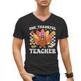 One Thankful Teacher Turkey Thanksgiving Teaching Men's V-Neck T-Shirt, trending gift