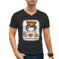 One Thankful Teacher's Aide Messy Bun Thanksgiving Fall Men's V-Neck T-Shirt, trending gift One Thankful Teacher's Aide Messy Bun Thanksgiving Fall Men's V-Neck T-Shirt, trending gift